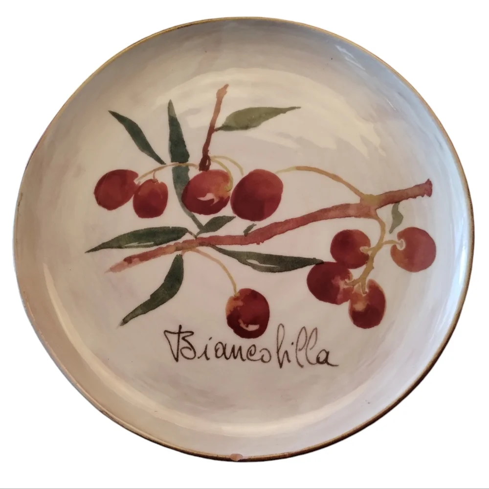 Crate&Barrel Plates Appetizer Olive Made in Italy 7